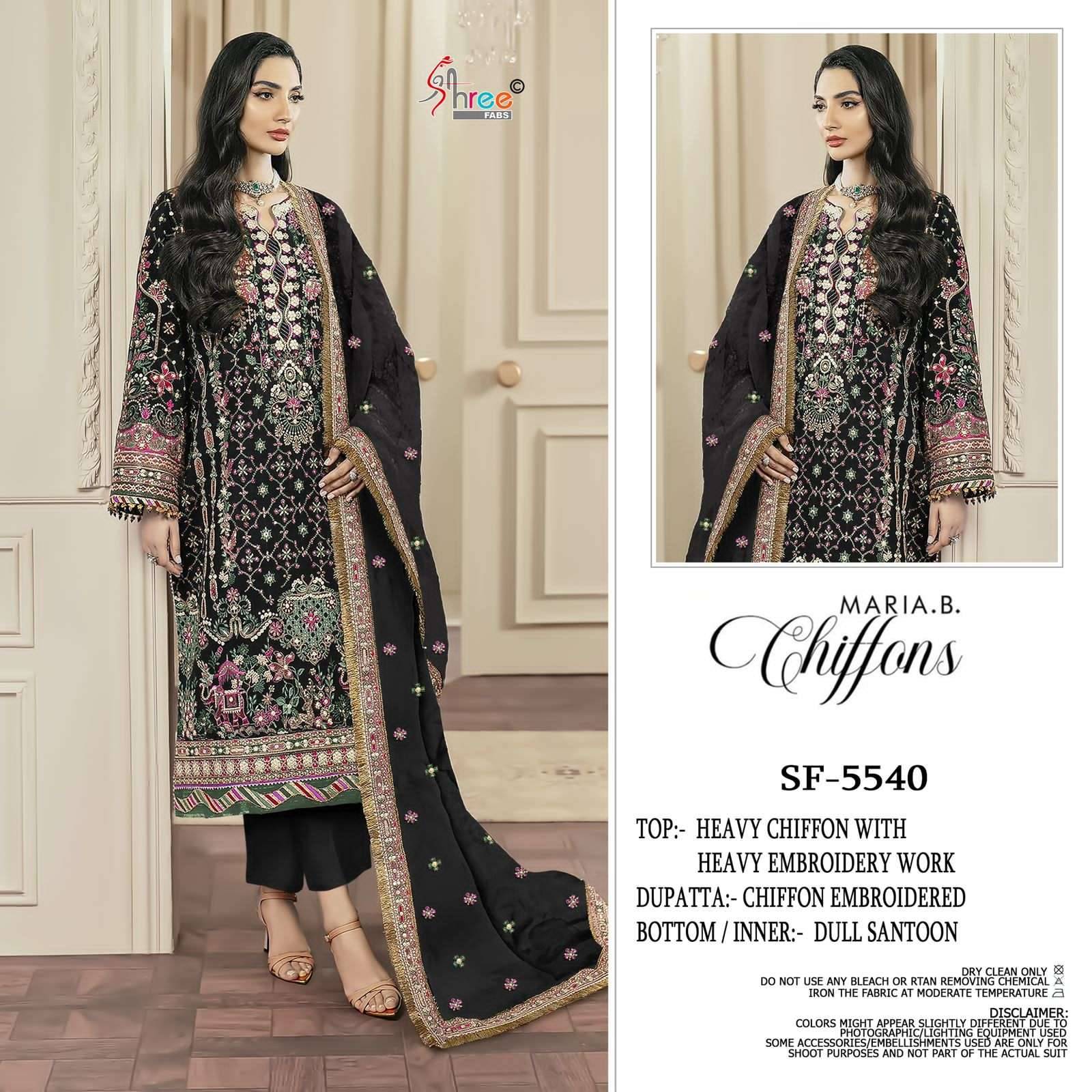5540 Colors BY Shree fabs 5540 a TO 5540 d SERIES Pakistani Stylish Beautiful Colourful Printed & chiffon embroidered readymade Dresses At Wholesale Price